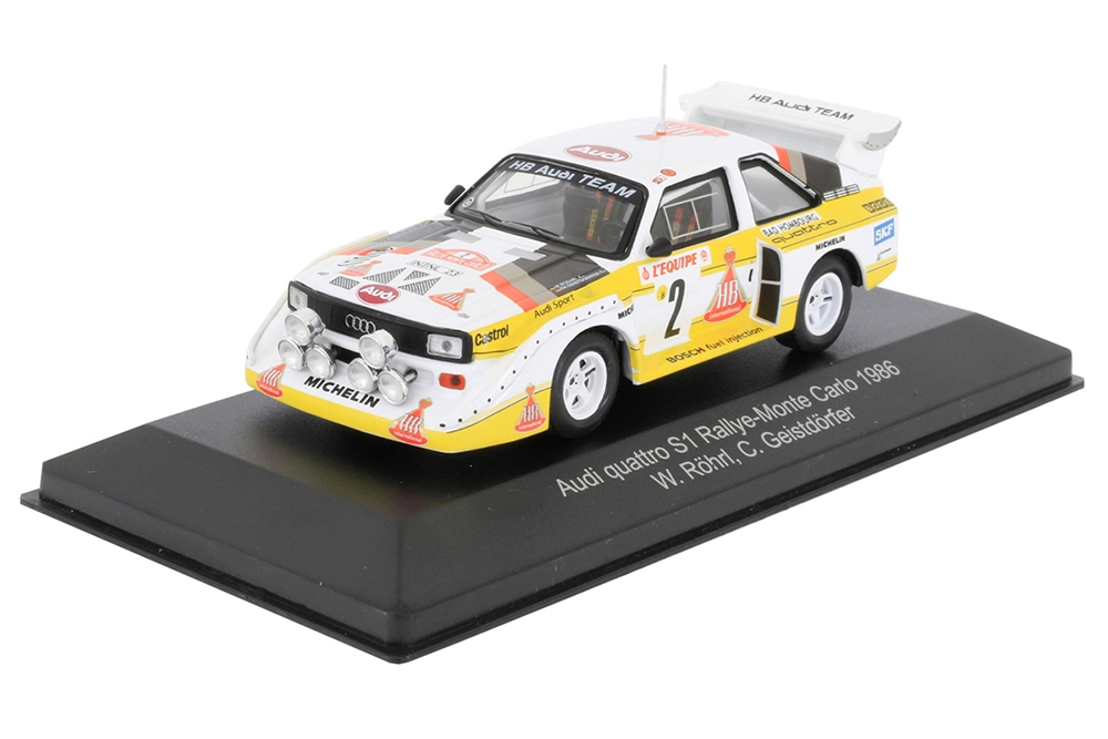 Audi quattro sport E2 night version #2 4TH rallye monte carlo 1986 rohrl/geistdorfer / ауд