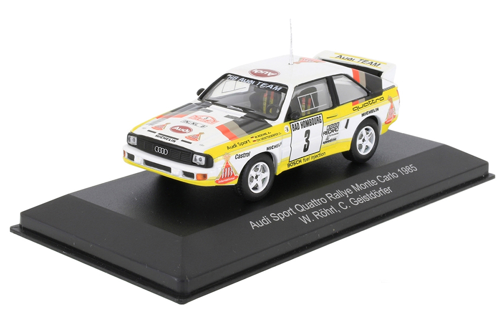 Audi sport quattro #3 2ND rallye monte carlo 1985 rohrl/geistdorfer / ауди кватро (2-Е мес