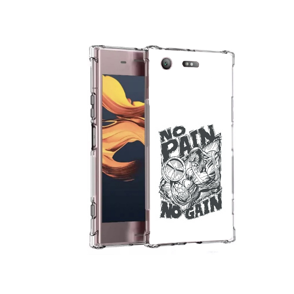 

Чехол MyPads Tocco для Sony Xperia XZ1 Compact бодибилдинг тяжелая работа, Прозрачный, Tocco