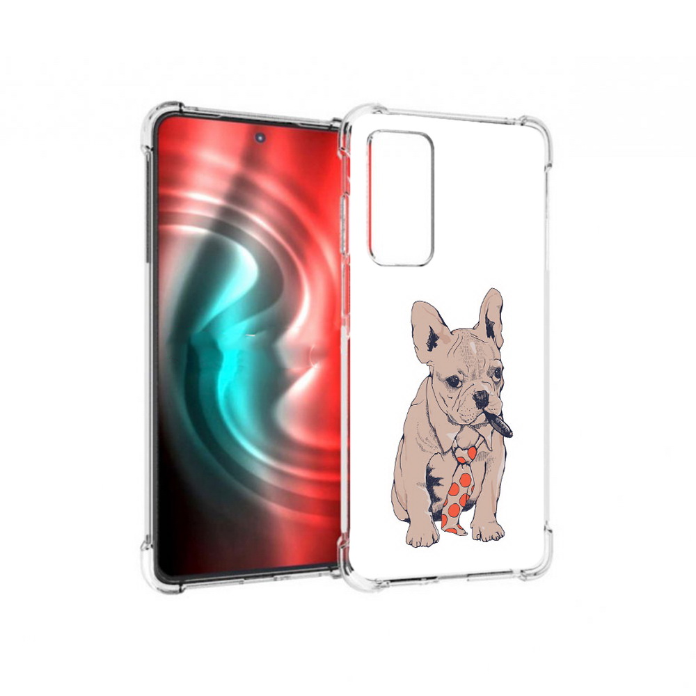 

Чехол MyPads Tocco для Motorola 20 бульдог с сигарой (PT227072.363.250), Прозрачный, Tocco