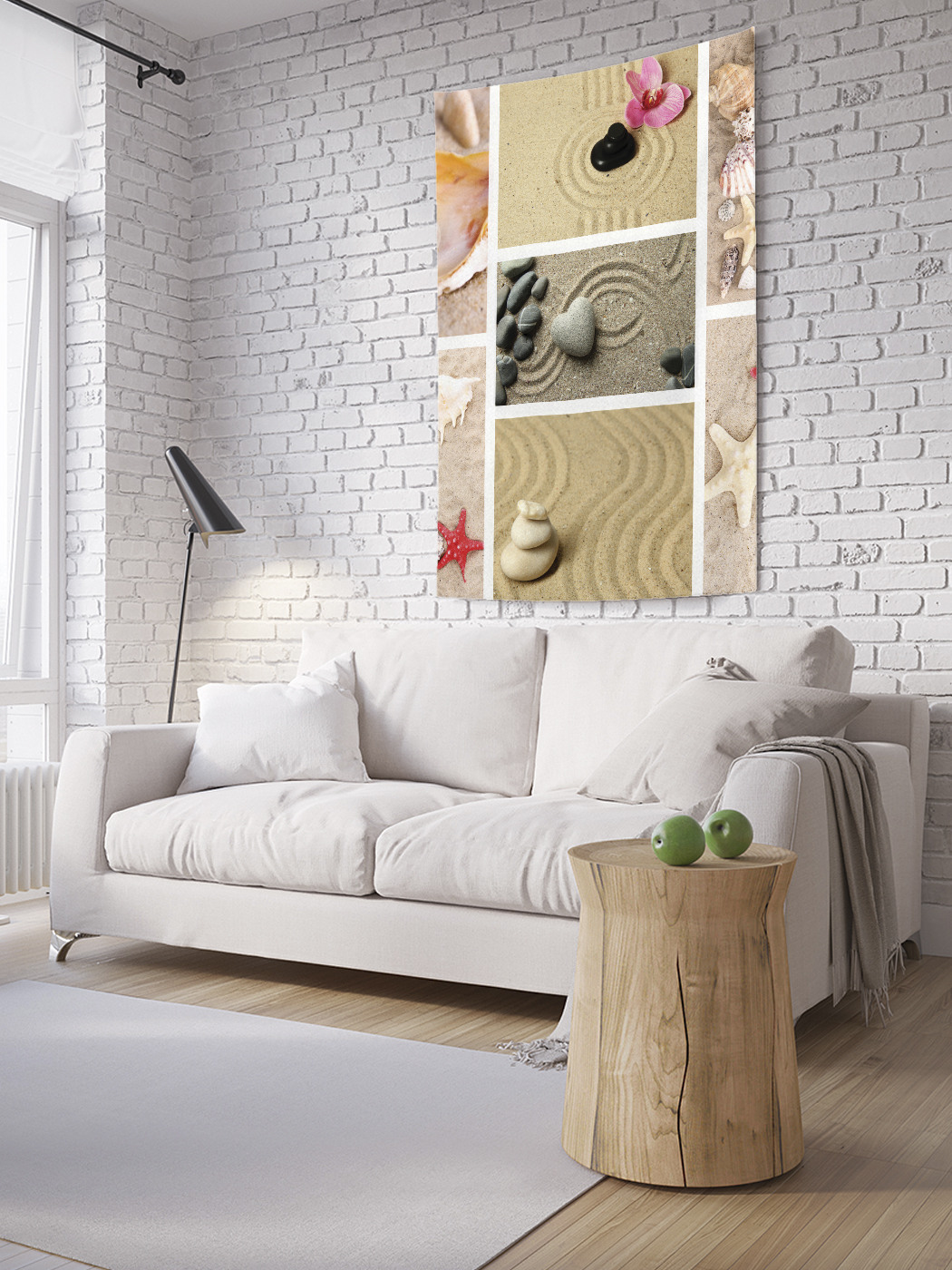 

Вертикальное фотопанно на стену JoyArty Композиция из ракушек 150x200 см, Композиция из ракушек