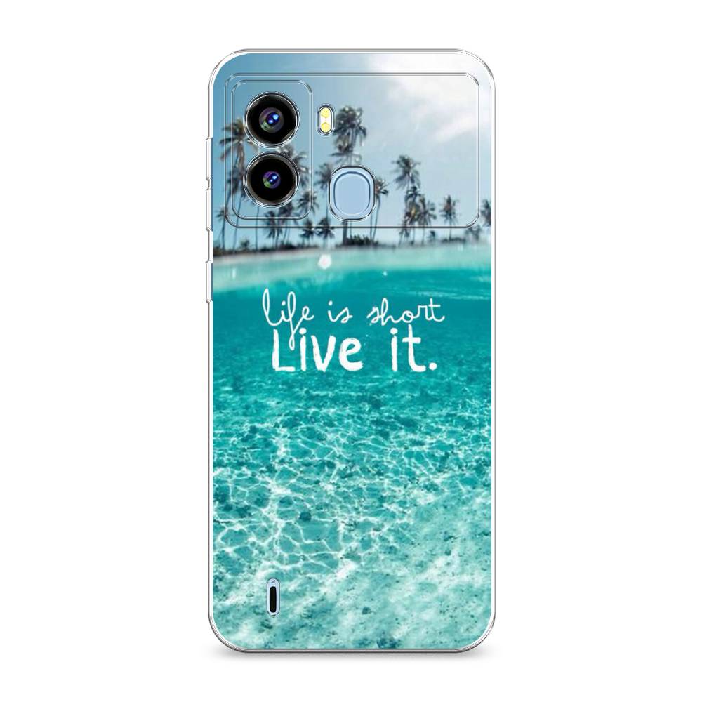 

Чехол Awog на Tecno Pop 6 "Live it", Разноцветный, 302050-7