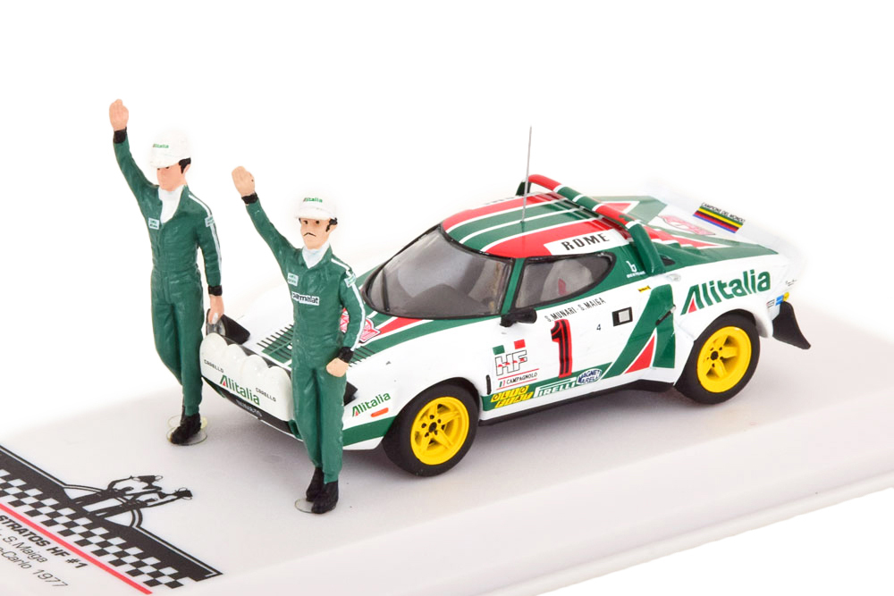 

Lancia stratos hf #1 "lancia alitalia" munari/maiga победитель rally monte carlo (с 2 фигу, Синий