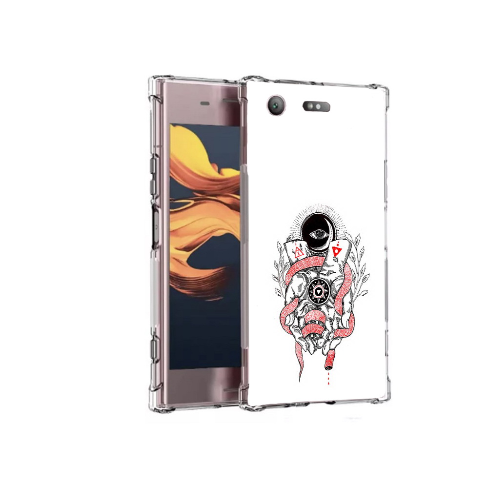 

Чехол MyPads Tocco для Sony Xperia XZ1 Compact абстрация связанные руки (PT91855.237.213), Прозрачный, Tocco