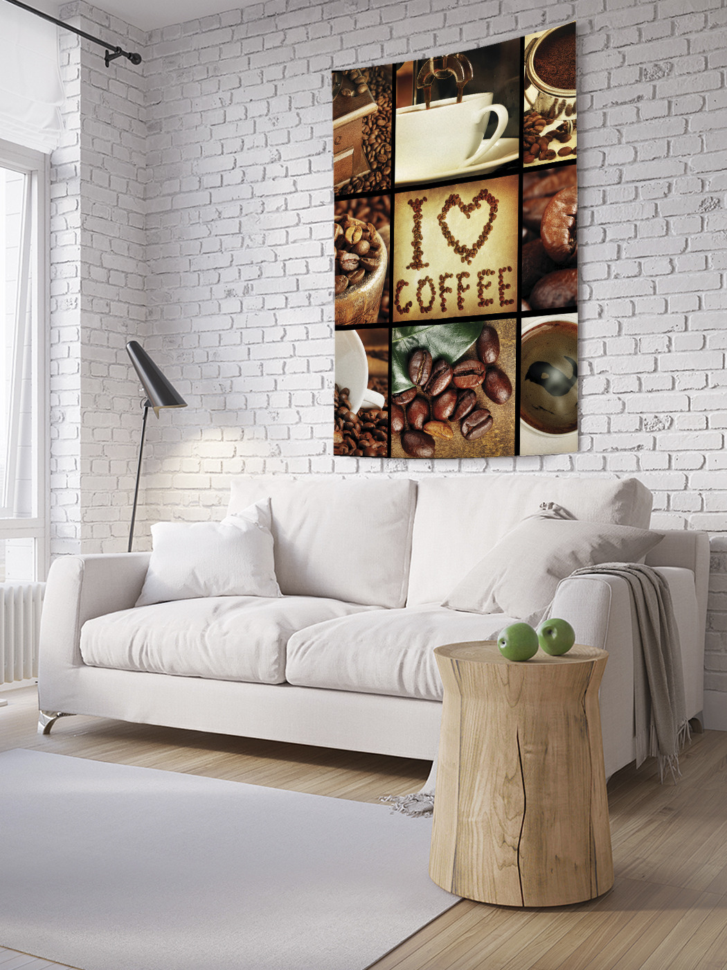 

Вертикальное фотопанно на стену JoyArty Я люблю кофе 150x200 см, Я люблю кофе