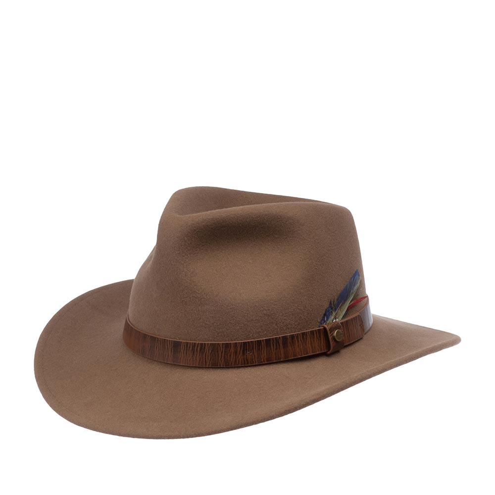 Шляпа унисекс Stetson 2798101 WESTERN WOOLFELT коричневая, р. 59