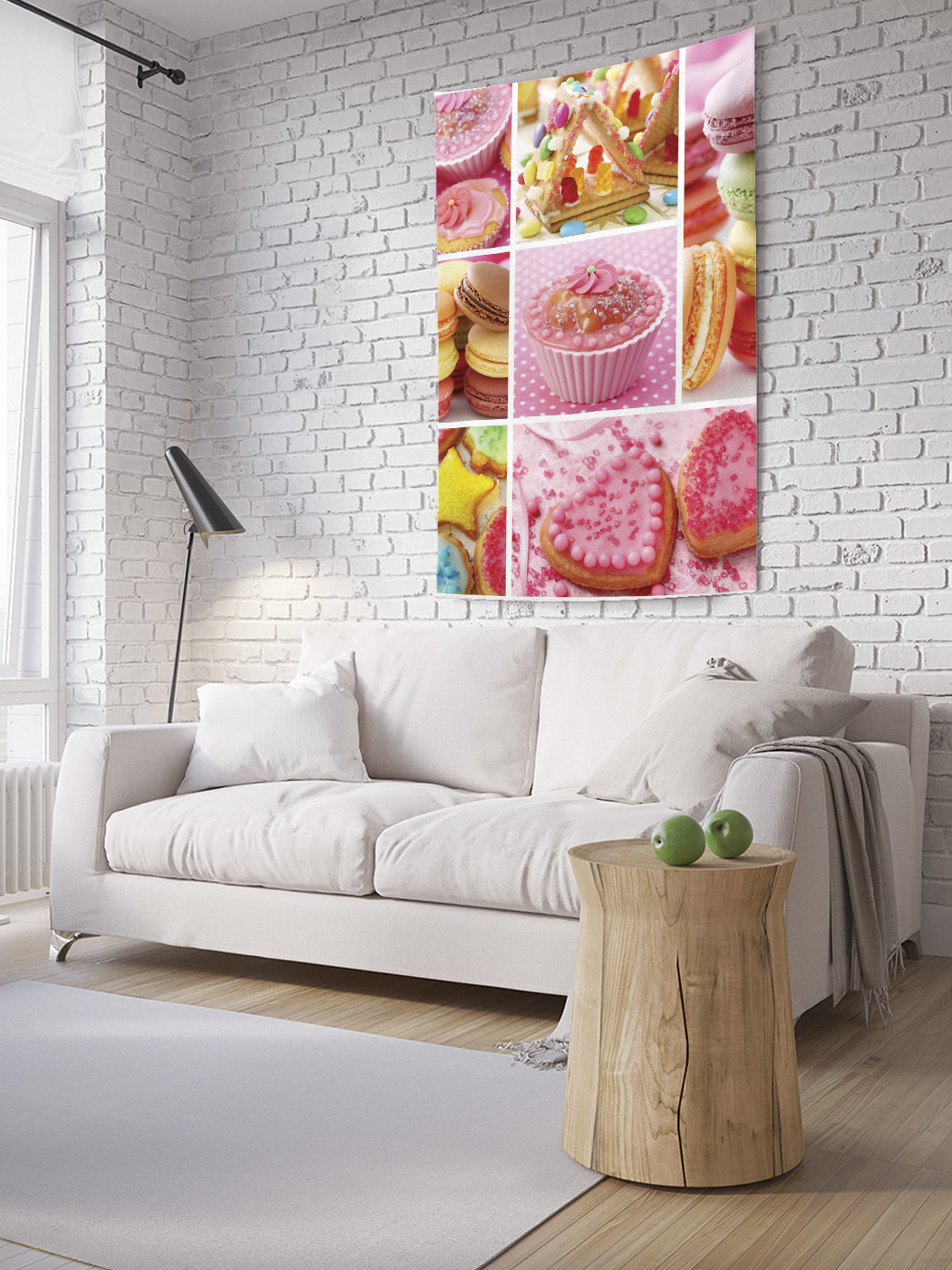 

Вертикальное фотопанно на стену JoyArty Выпечка с кремом 150x200 см, Выпечка с кремом