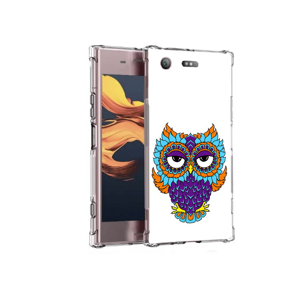 

Чехол MyPads Tocco для Sony Xperia XZ1 Compact Цветная сова (PT91855.237.198), Прозрачный, Tocco