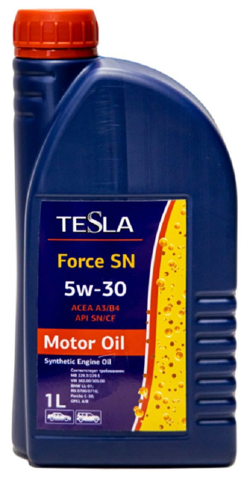 Моторное масло TESLA Force SN 5W-30 1 литр 4670028872901