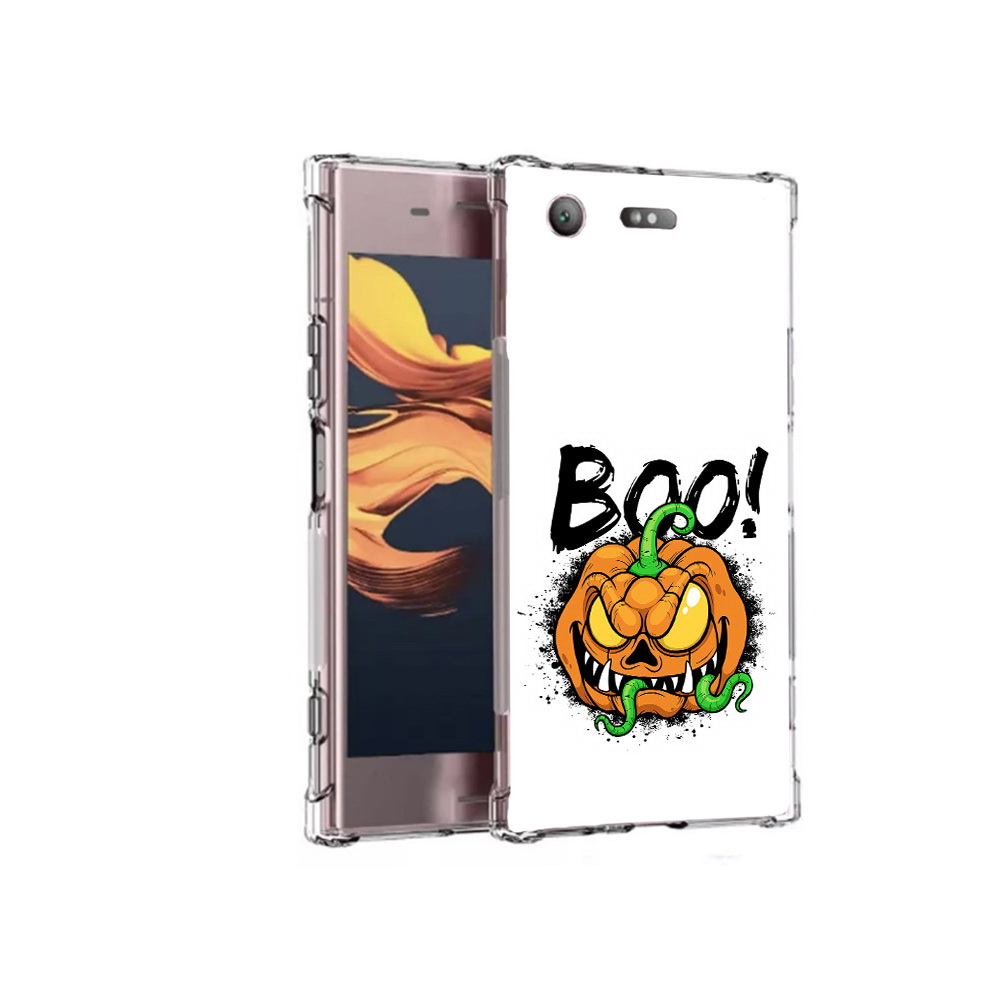 

Чехол MyPads Tocco для Sony Xperia XZ1 Compact Хэллоуин бу (PT91855.237.193), Прозрачный, Tocco