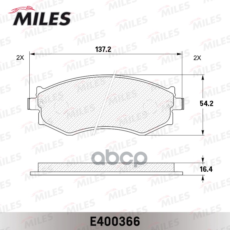 

Колодки Тормозные Hyundai Sonata 88-93; Nissan Primera W10 90-98 Передние Low-Metallic Mil