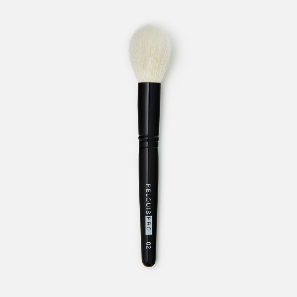 Кисть для макияжа Relouis Pro Multifunctional Brush L №2 мультифункциональная, черная