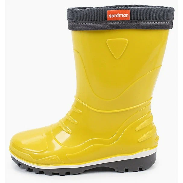 

Сапоги Nordman для девочек, резиновые, размер 29, 2-128-E09, Желтый, 2-128-E09