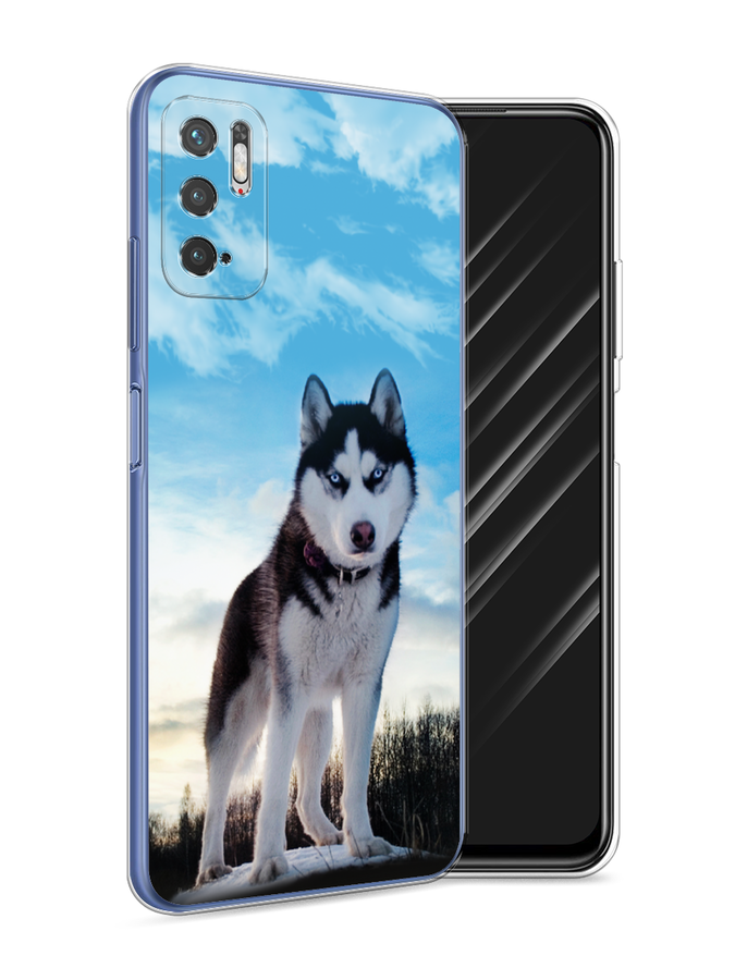

Чехол Awog на Xiaomi Redmi Note 10T/Note 10 5G/M3 Pro "Хаски 3", Разноцветный, 310850-2