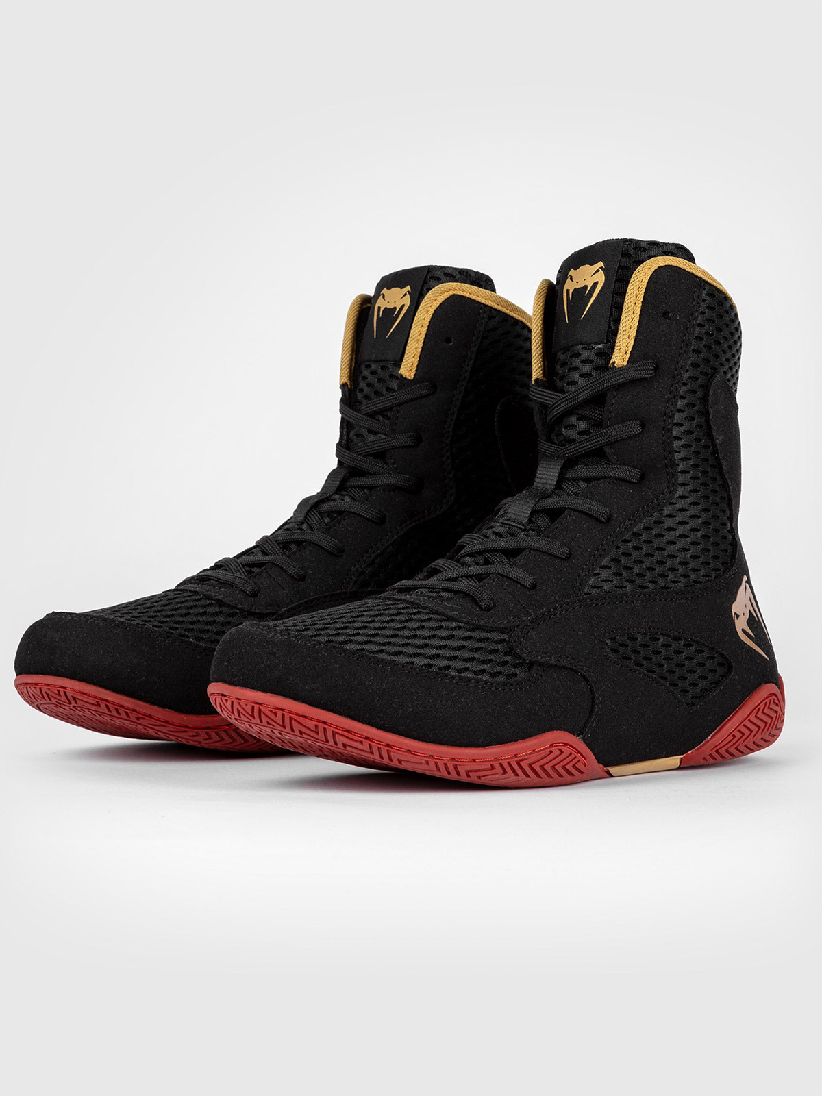 

Боксерки Venum Contender Black/Gold/Red 43RU, Черный;золотистый;красный, Contender