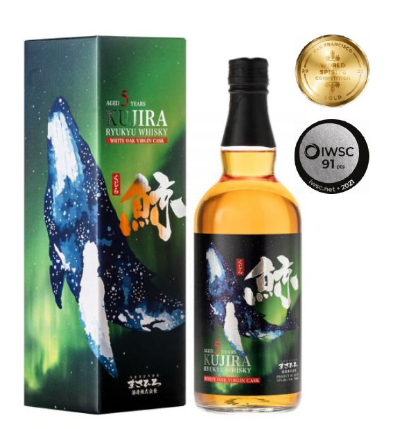 

Виски Kujira Ryukyu Whisky 5 YO White Oak Virgin Cask, в подарочной упаковке, 0.7 л