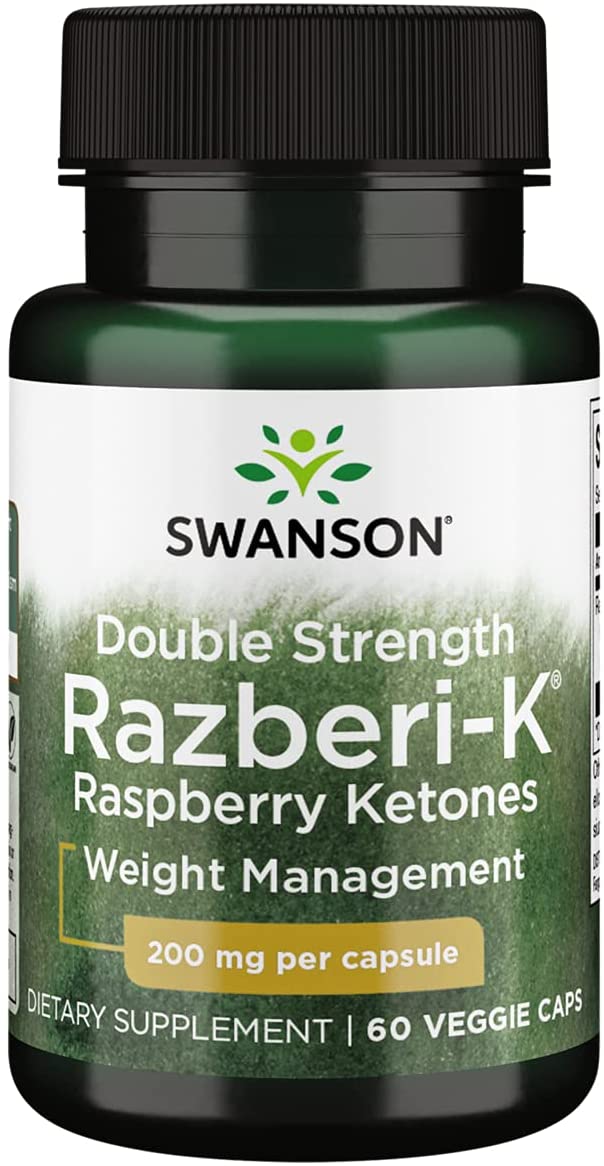 Купить Swanson Double Strength Razberi-K Raspberry Ketones 200 mg 60 капс, Малиновые кетоны Swanson Double Strength Razberi-K Raspberry капсулы 200 мг 60 шт.