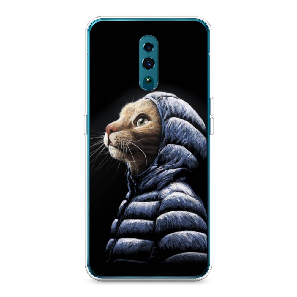

Чехол Awog на Oppo Reno "Кот в капюшоне", Разноцветный, 250750-2