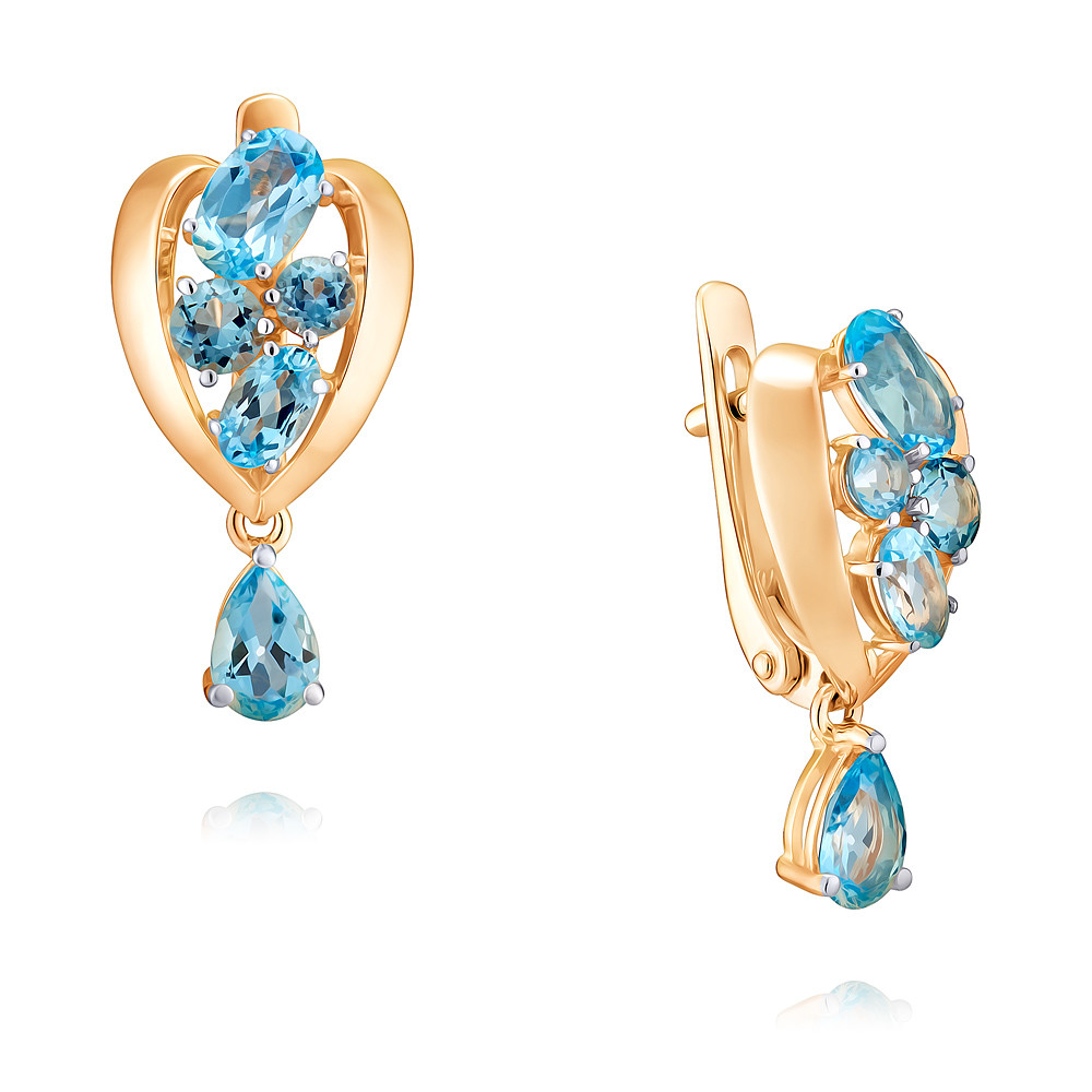

Серьги из красного золота с топазом ADAMAS 2420128-А500Д-659, 2420128-А500Д-659
