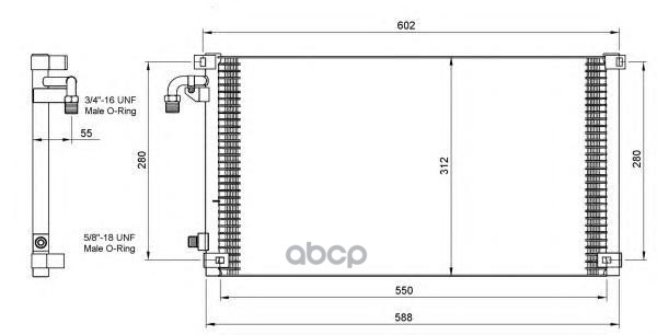 

Радиатор Кондиционера NRF 35103