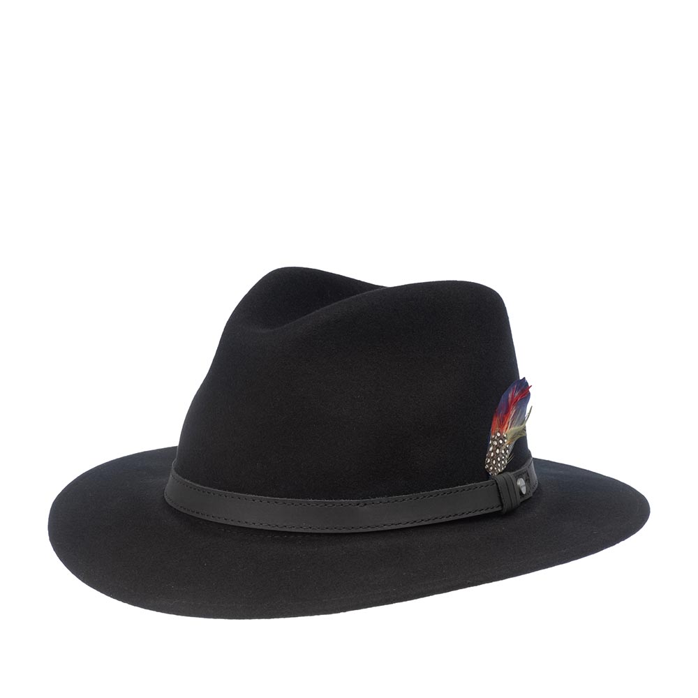 

Шляпа унисекс Stetson 2598101 YUTAN черная, р. 59, Черный, 2598101 YUTAN