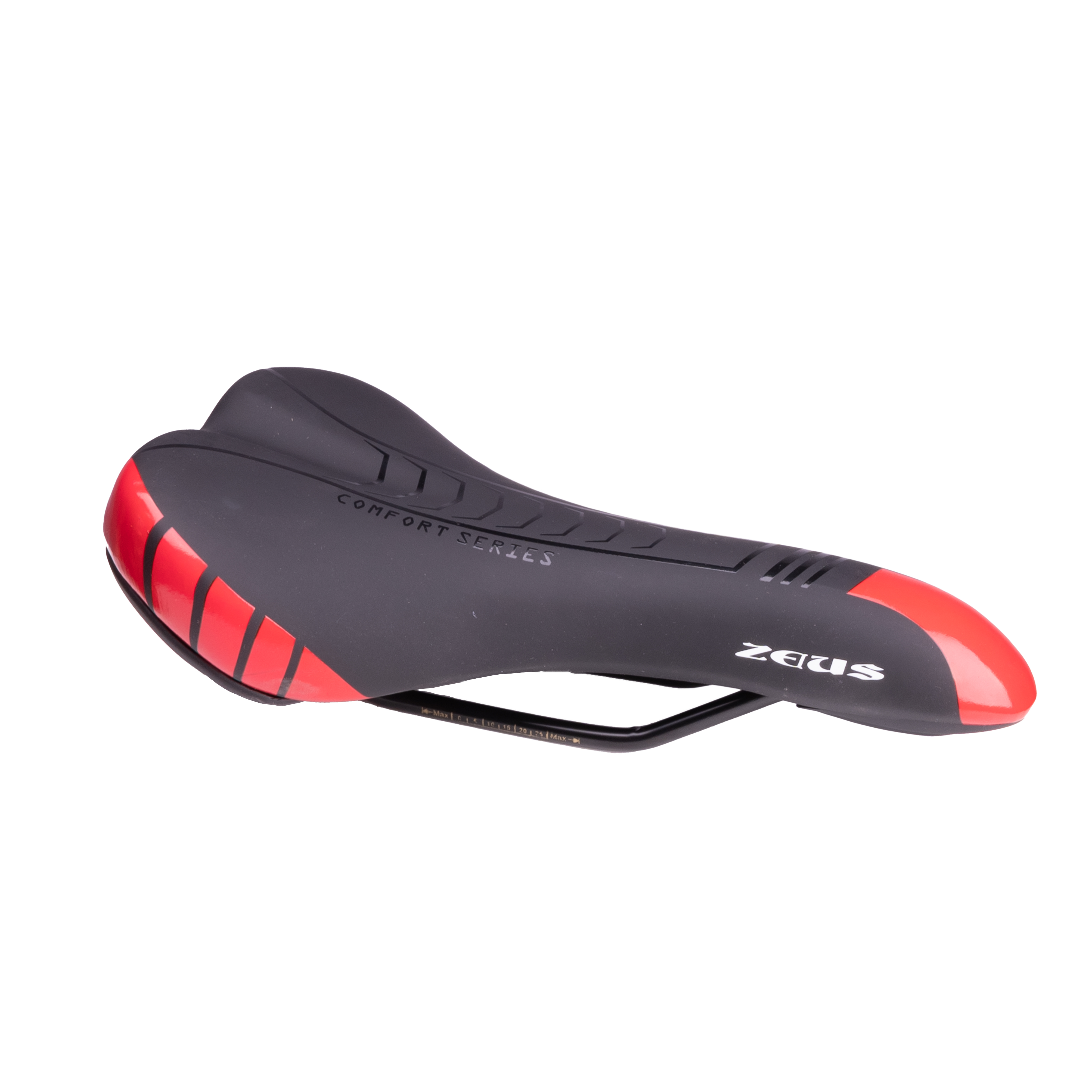 

Седло вело ZEUS Z-6300 MTB Sport 280*140mm,рельсы сталь,анатомическое,черное,370гр, Черный