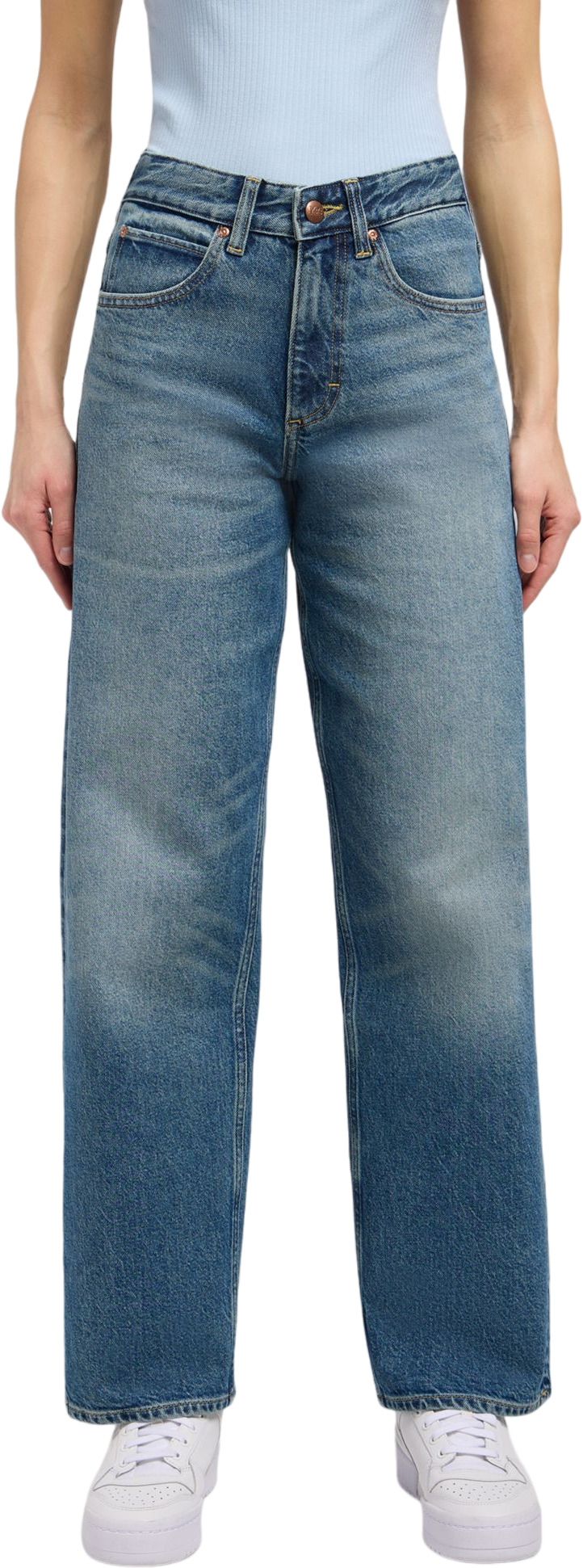 

Джинсы женские Lee Women Rider Jeans голубые 25/33, Голубой, Women Rider Jeans