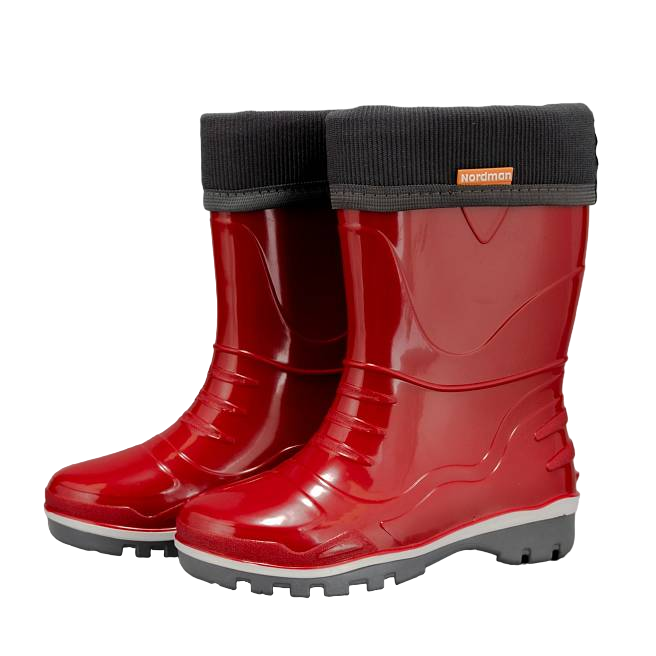 

Сапоги Nordman Step для девочек, из ПВХ, размер 25, 1-100-R06, Красный, 1-100-R06