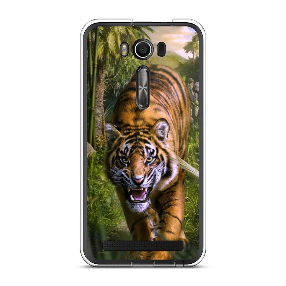 

Чехол Case Place 40150-1 для Asus ZenFone 2 Laser (ZE500KL) "Тигр в джунглях 2", 40150-1