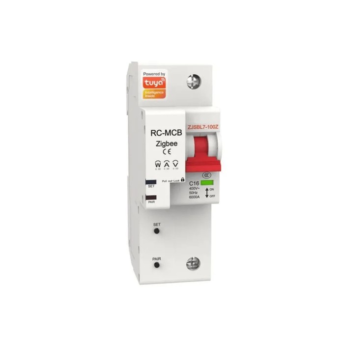 фото Умный выключатель moes zcb-sc-1p16, 16а, zigbee, защита от перегрузки, голосовое управлени