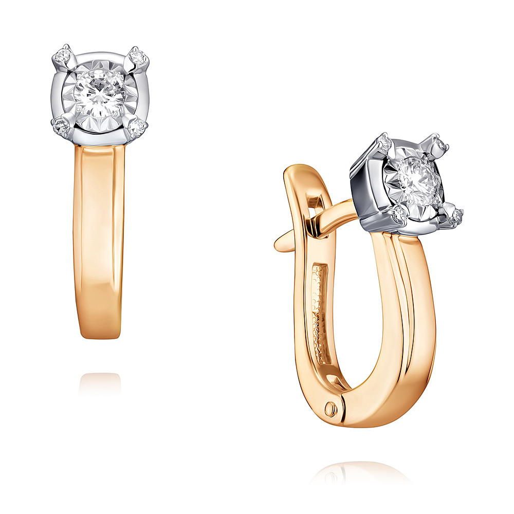 

Серьги из красного золота с бриллиантом ADAMAS 24028608/01-А507Д-41, 24028608/01-А507Д-41