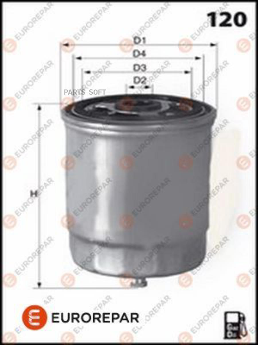 

Eurorepar Фильтр топливный (дизель) Hyundai, Kia 1.4D-3.0D 02>