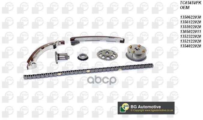 Комплект Цепи Грм Toyota Auris 03/07-09/12 4zz-Fe Avensis 10/00-02/03 3zz-Fe Celica 08/99-