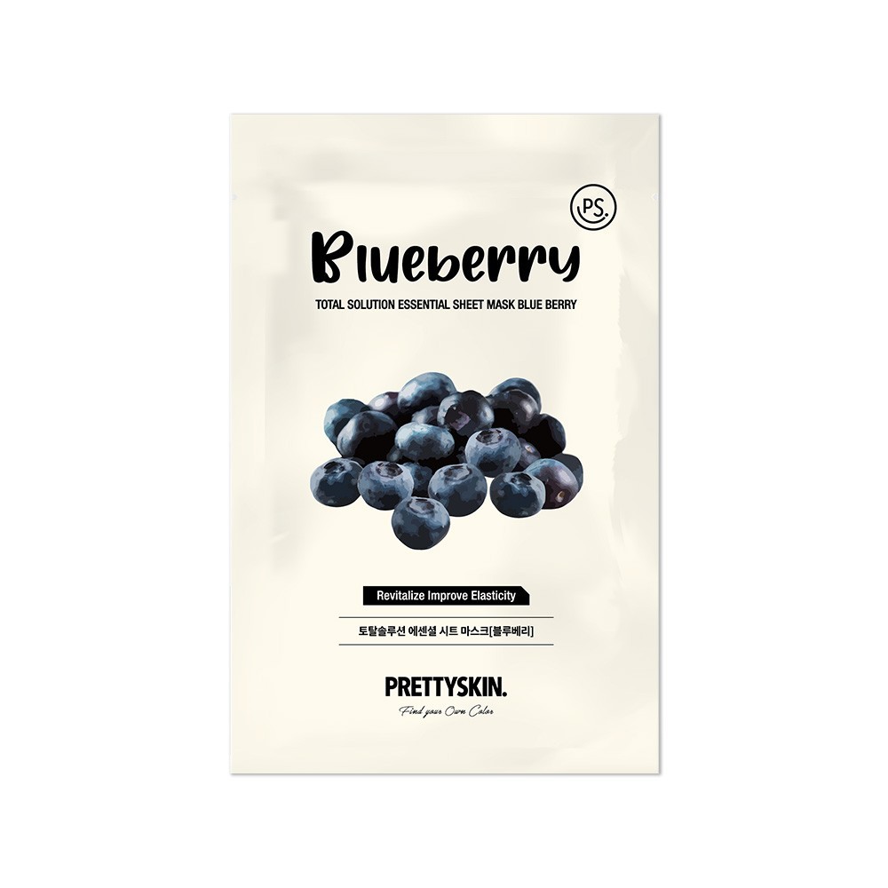 фото Восстанавливающая маска для лица prettyskin blueberry с экстрактом черники 23г