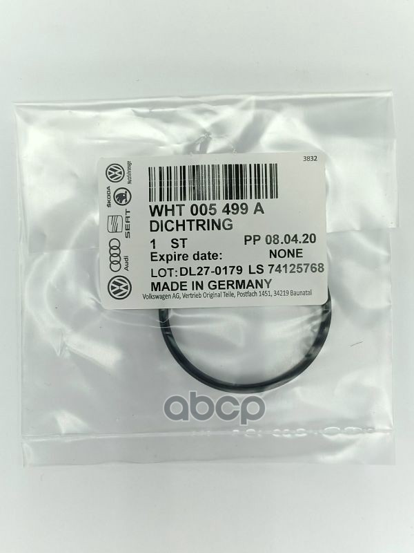 

Уплотнительное Кольцо Vag Wht 005 499a VAG арт. WHT 005 499A