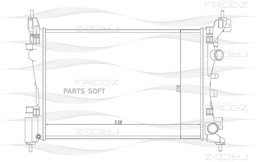 Радиатор OPEL Corsa 06- KK0144 KK0144