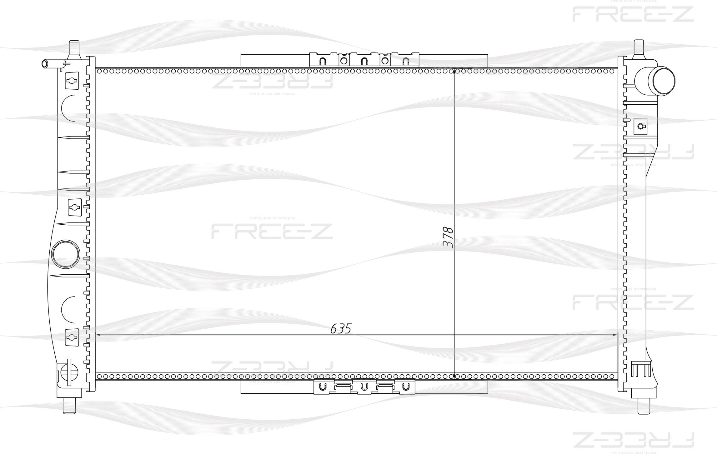 

Радиатор охлаждения freez KK0138
