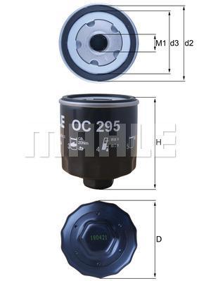 

Фильтр масляный Mahle/Knecht OC295
