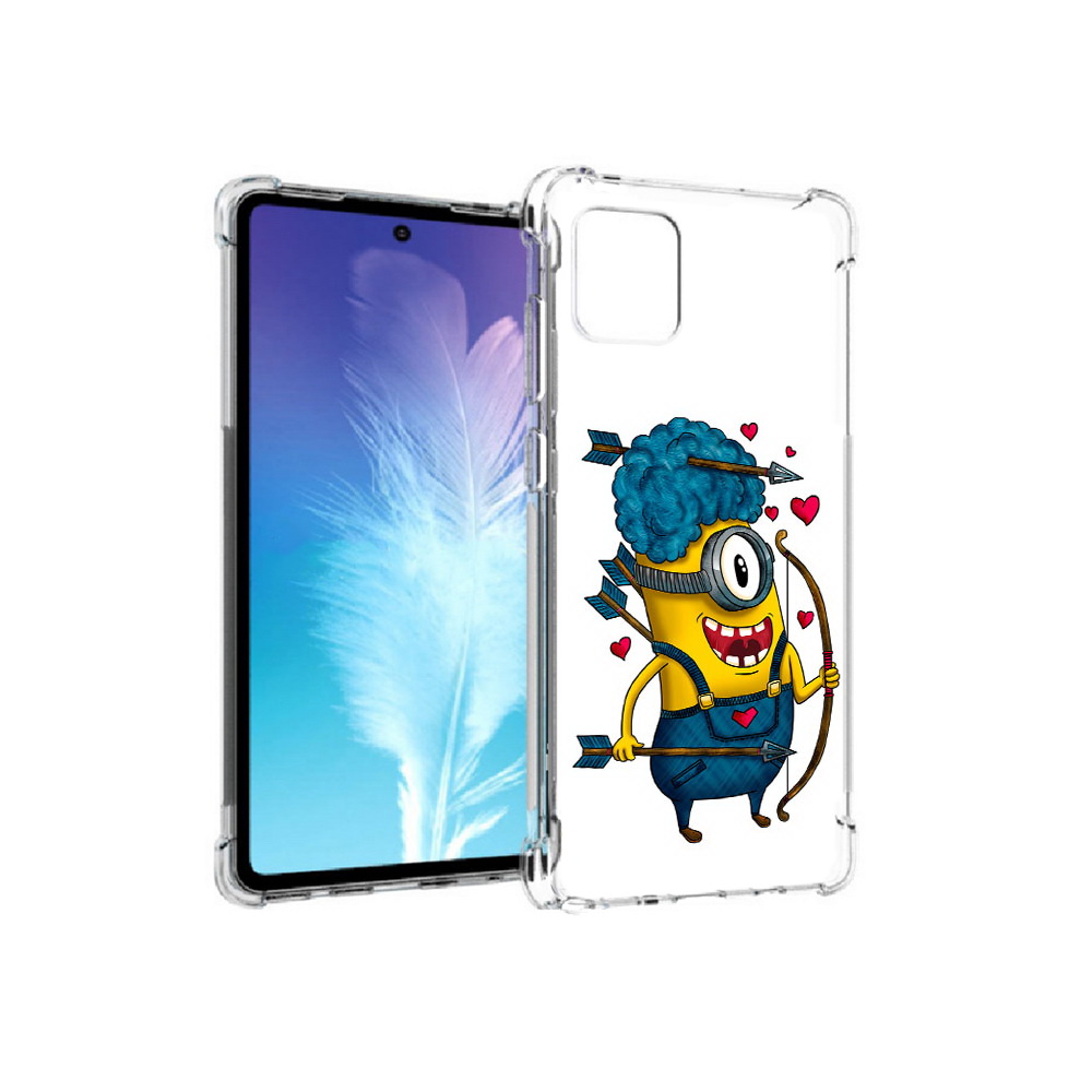 

Чехол MyPads Tocco для Samsung Galaxy Note 10 Lite Миньон купидон (PT142413.491.117), Прозрачный, Tocco