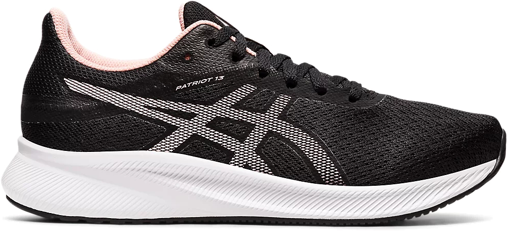 

Кроссовки женские Asics PATRIOT 13 черные 6 US, Черный, PATRIOT 13