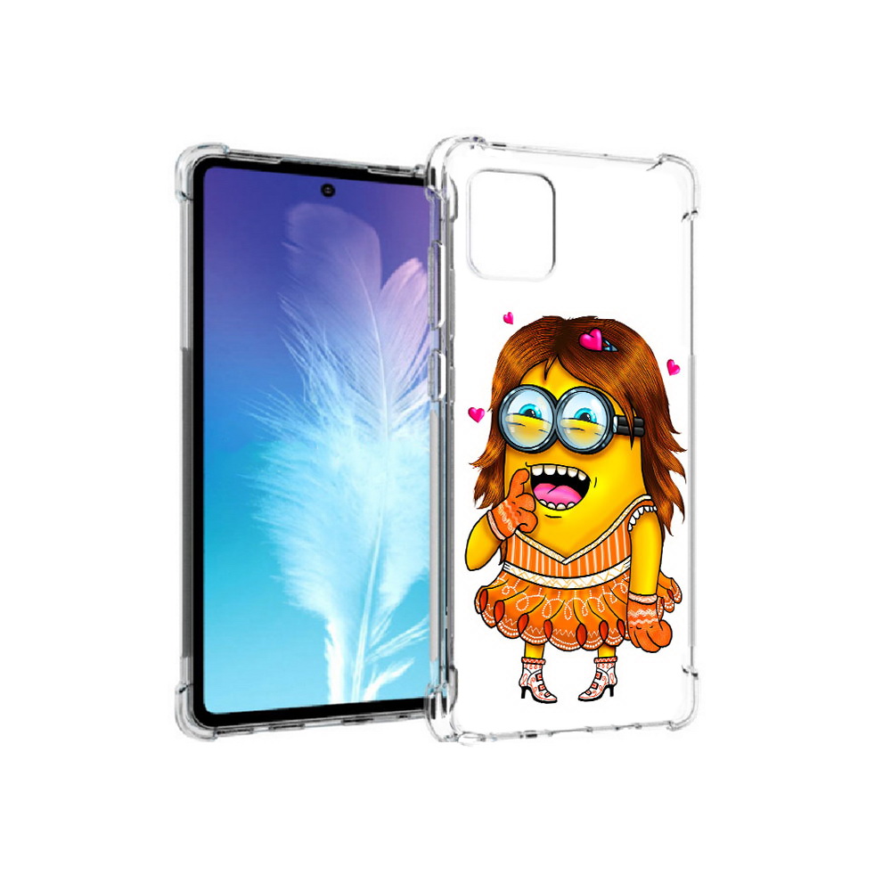 

Чехол MyPads Tocco для Samsung Galaxy Note 10 Lite Миньон девочка (PT142413.491.116), Прозрачный, Tocco