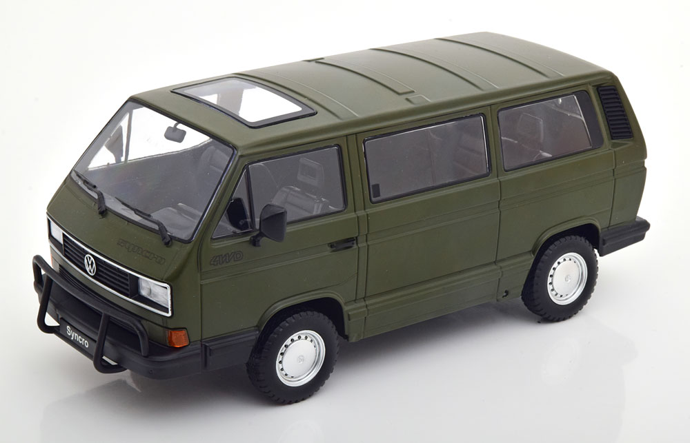 Модель коллекционная KK-SCALE Vw bus T3 syncro 1987 matt olive