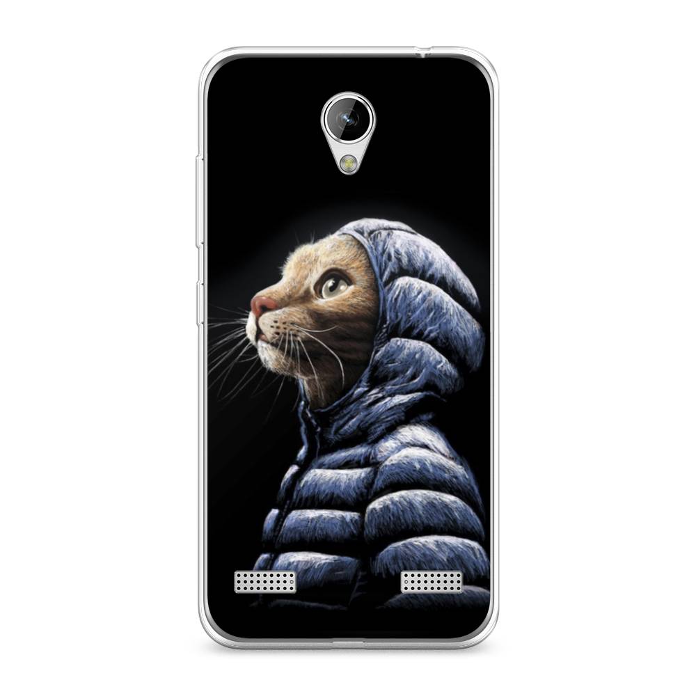 

Чехол Awog на ZTE Blade A520 / ЗТЕ Блэйд A520 "Кот в капюшоне", 132050-2