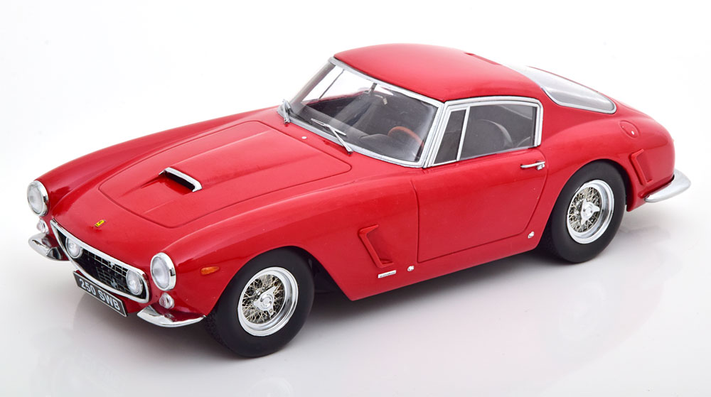 Модель коллекционная KK-SCALE Ferrari 250 gt swb passo corto 1961 red