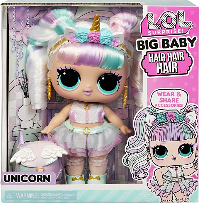 

Кукла L.O.L. Surprise! Big Baby Hair Hair Hair Doll - Юникорн 579717