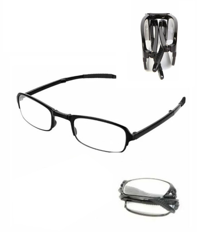 Cкладные увеличительные очки-лупа Focus Luxe original и футляр увеличение-200% черные
