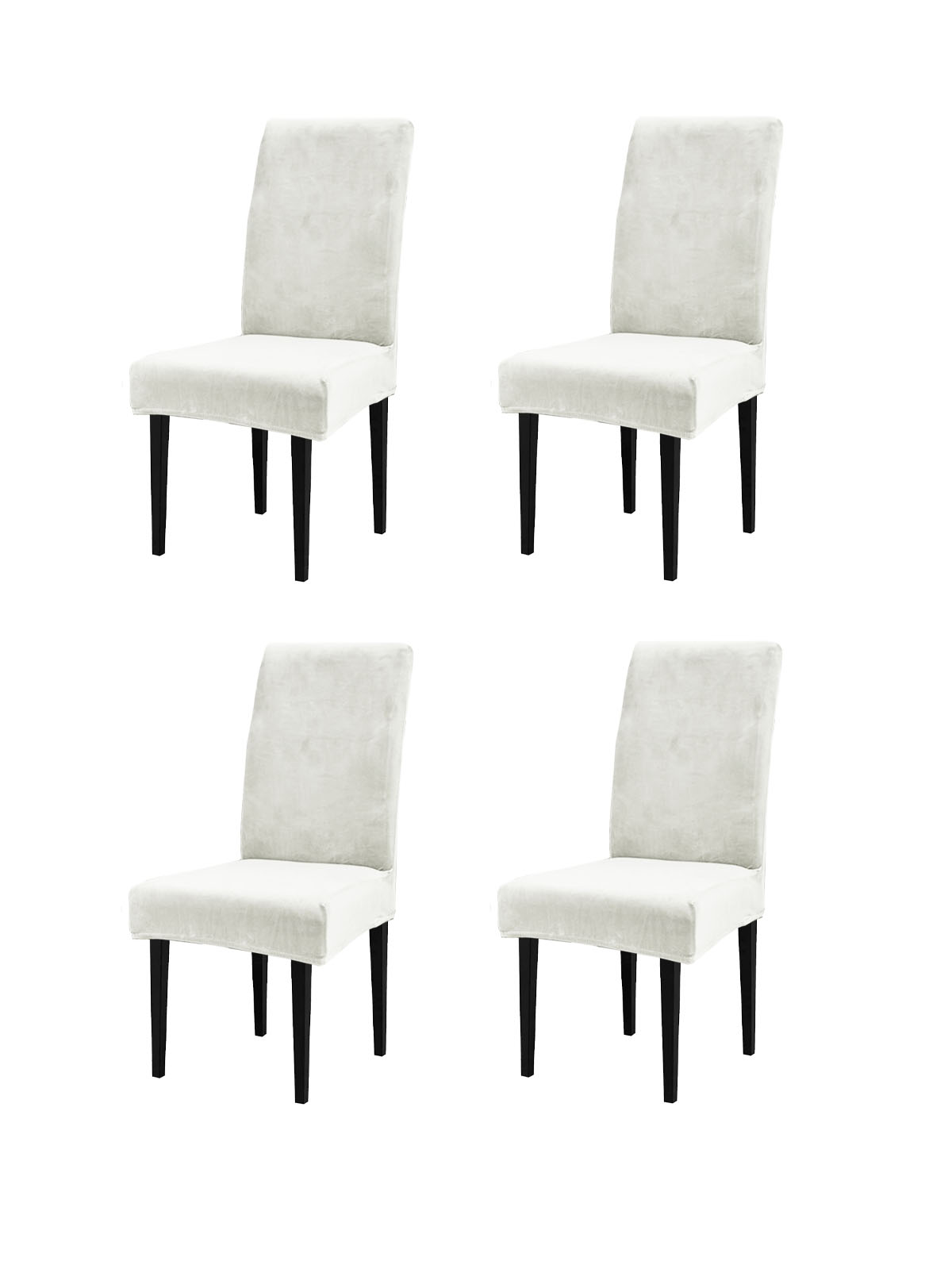 фото Комплект чехлов на стул со спинкой luxalto вельвет 4шт 10689
