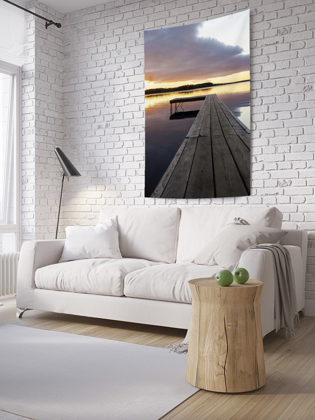 

Вертикальное фотопанно на стену JoyArty Деревянный причал 150x200 см, Деревянный причал