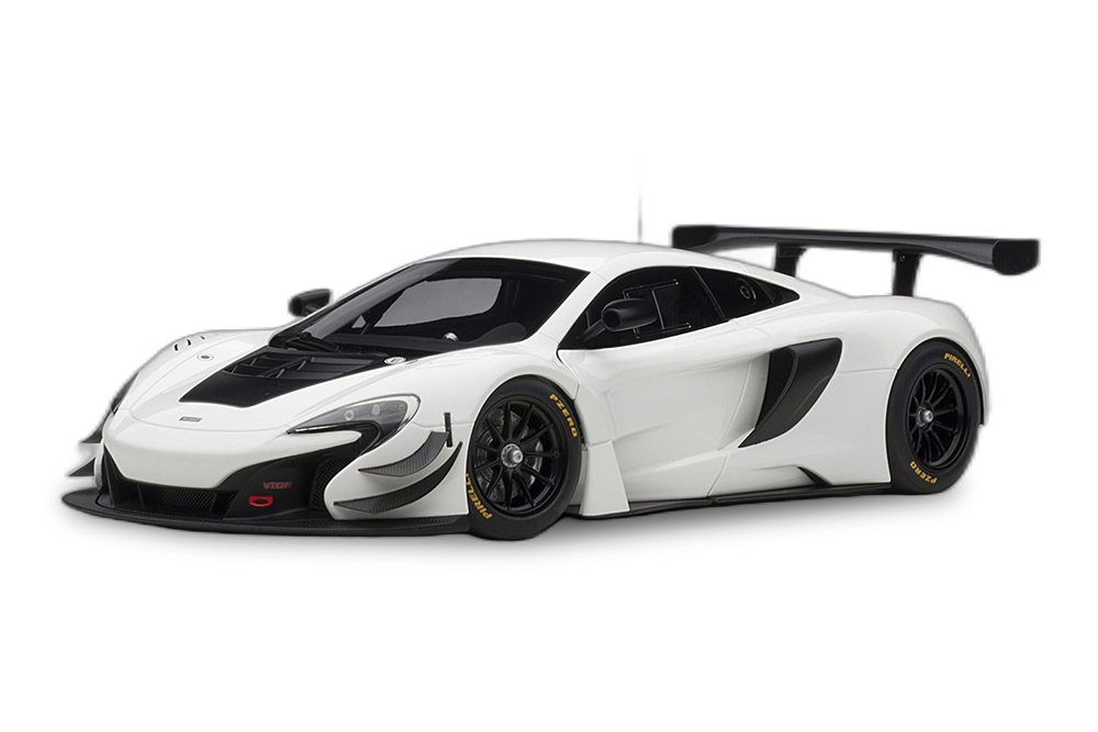 Модель коллекционная AUTOART Mclaren 650S GT3 2017 white/black / макларен 650С ГТ3 белый