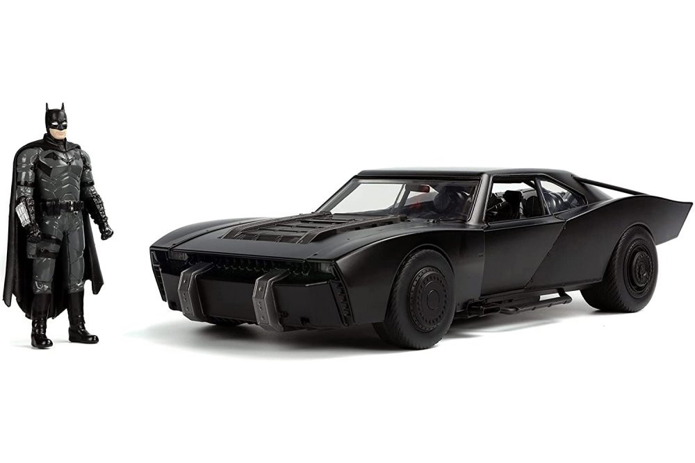 Batmobile with batman figure movie the batman 2022 black / бэтмобиль с фигуркой бэтмена (и